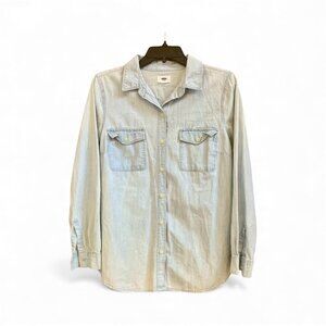 Old Navy, Denim-style Button Down, Size M
